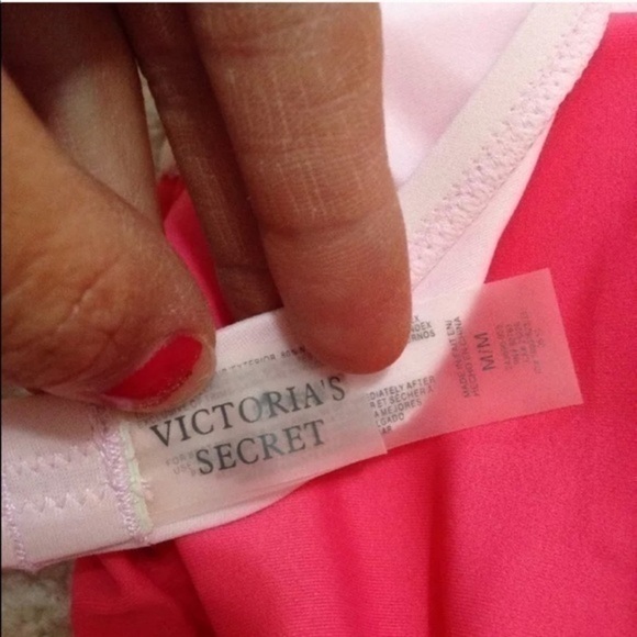 Victoria’s Secret Pink Swim ColorBlock Top Medium - Picture 3 of 4